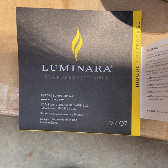 Luminara 3 Piece Real Flame Effect Candles - Picture 5 of 7